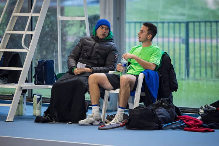 BNP Paribas Master'U 2022 Tennis Player Resting