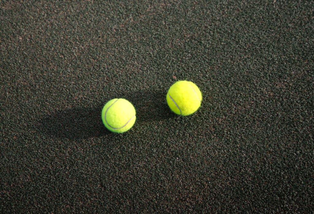 Close Up On Tennis Balls