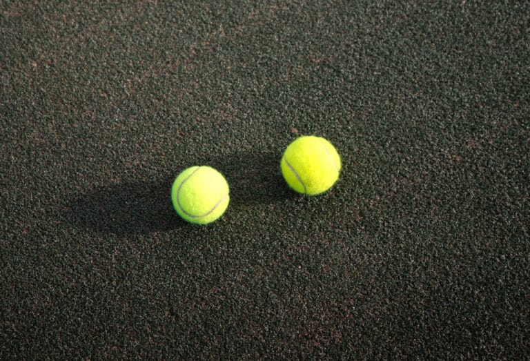 Close Up On Tennis Balls