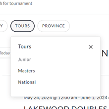 Tournament-tour-filter
