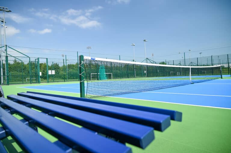 Picture of tennis court