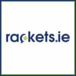 Rackets logo in Square